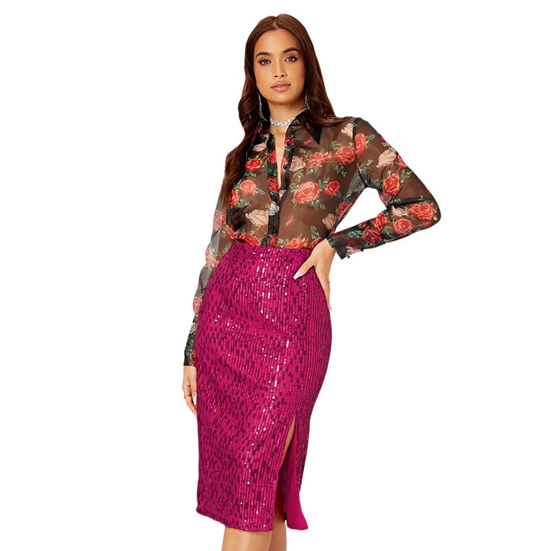 Robe de paillette de gaine d'hiver pour femmes