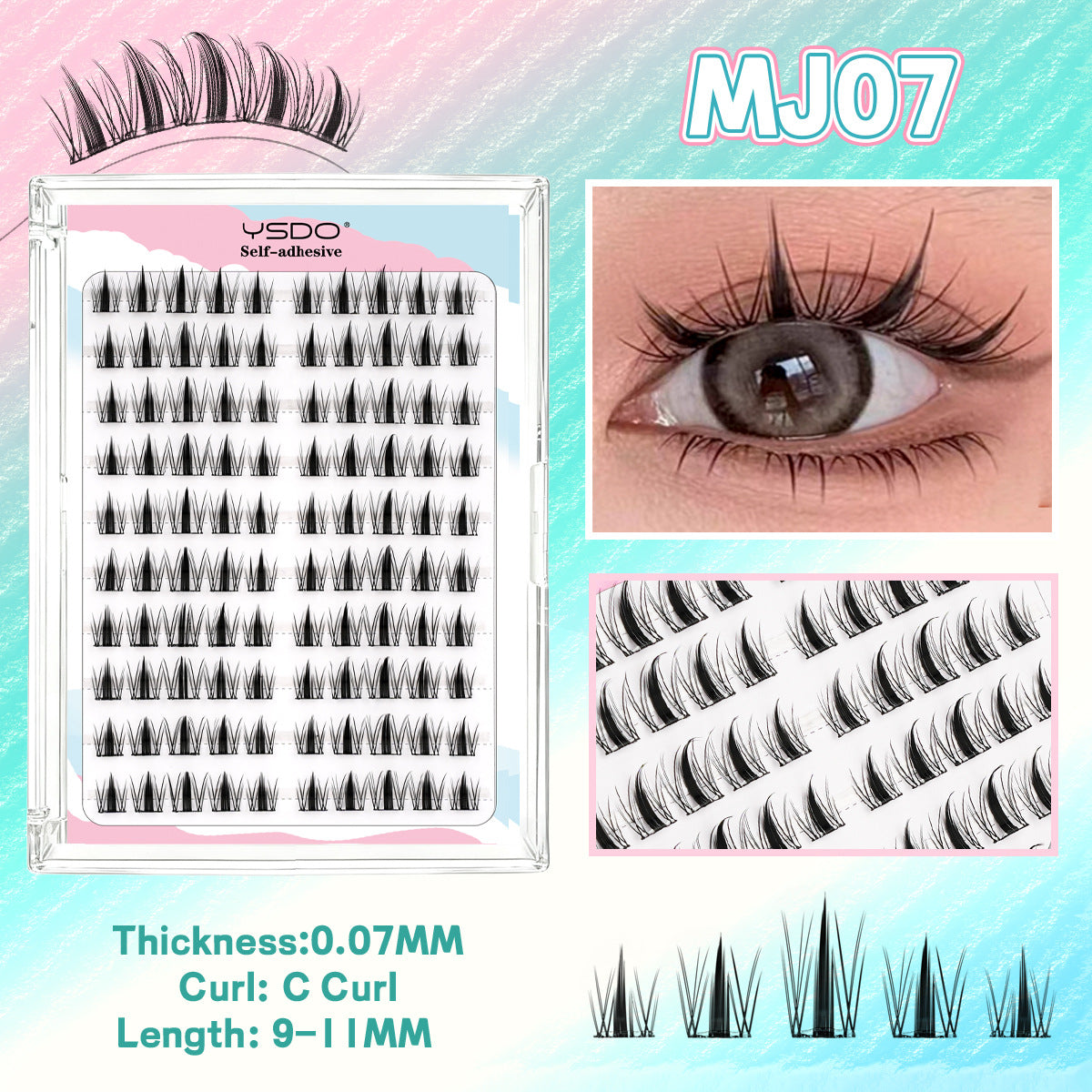 Cils faux sans colle