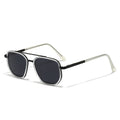 Lunettes de soleil en métal de style Chanel pour hommes
