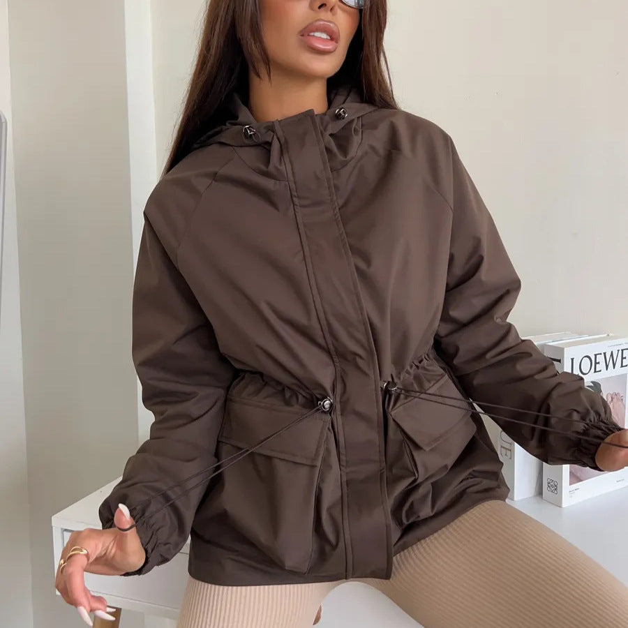 Veste de mode européenne et américaine casual pour femme à manches longues