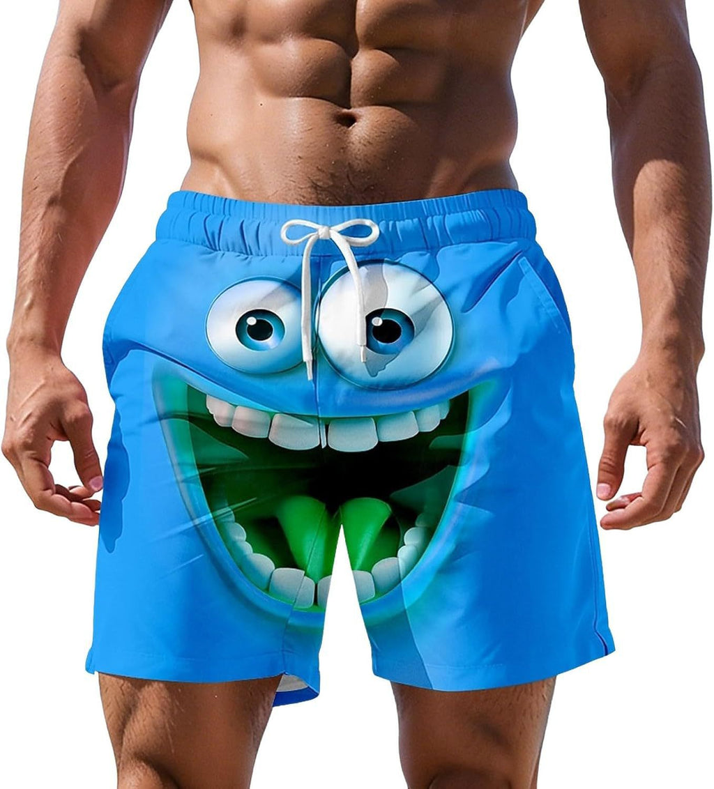 Shorts de plage à impression numérique 3D pour hommes plus grande taille