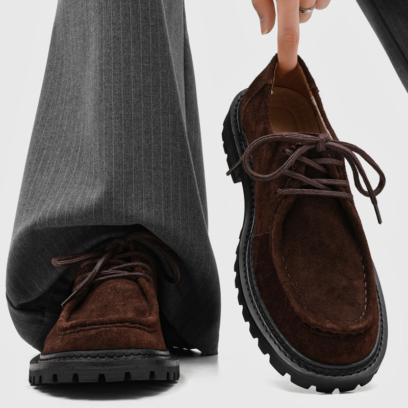 Chaussures Retro Dentelle-Soleil Épaisseur