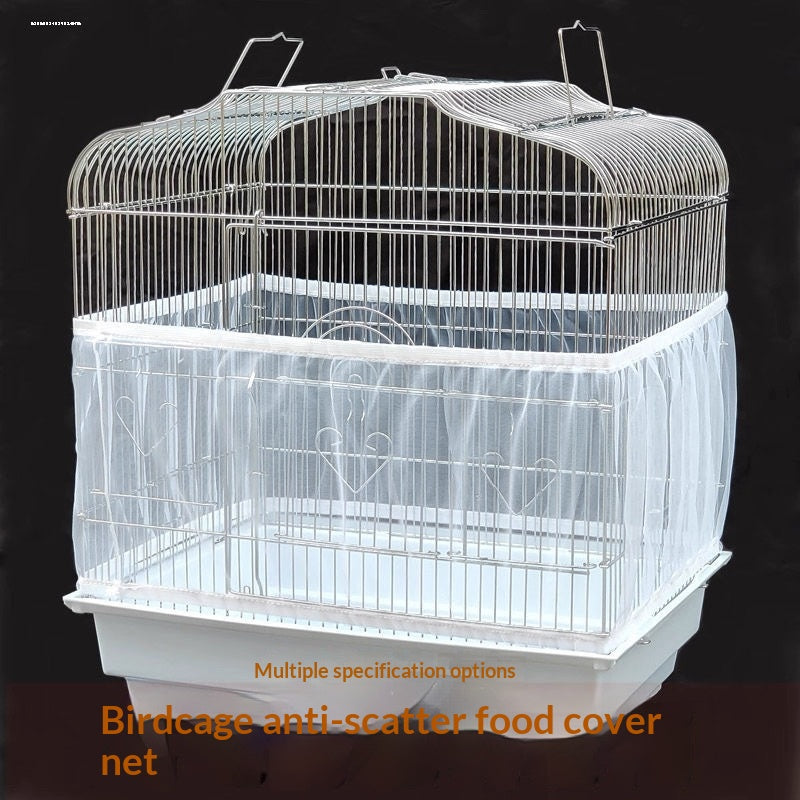 Cage d'oiseaux Couverture de maille anti-éclaboussures