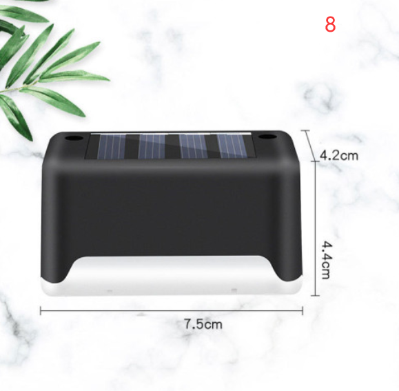 Mise à niveau de lampe solaire LED étanche lumières de pont solaire Solar Step lumière extérieure pour Pat