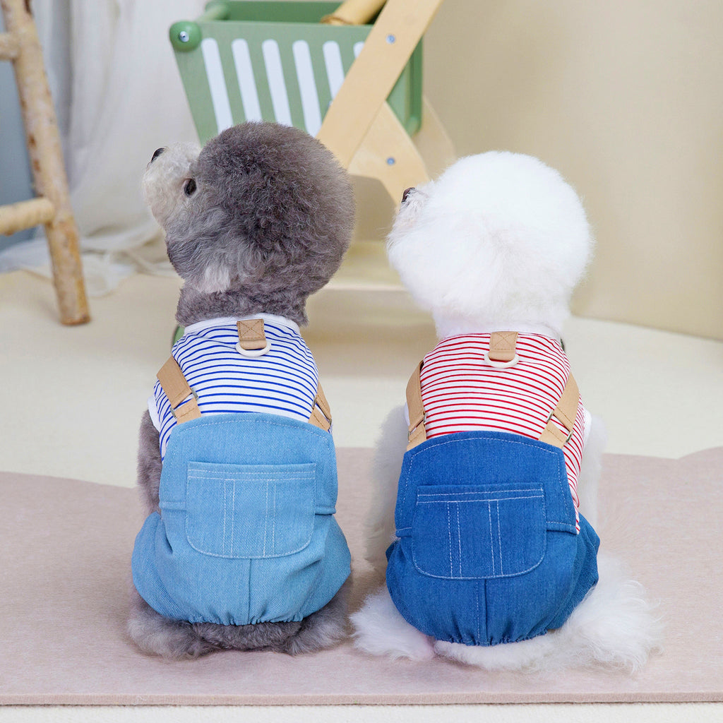 Personnalité Mode Chien Denim Four Pantalons