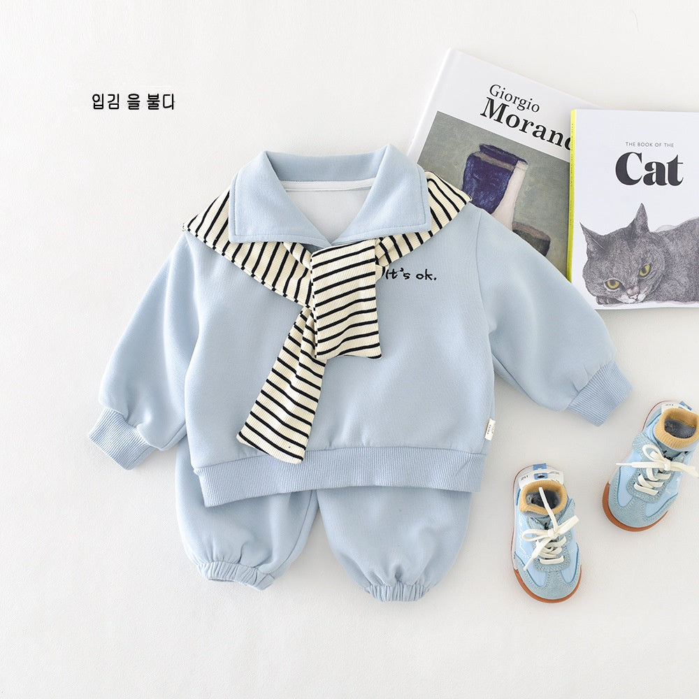 Top et pantalons bébé à manches longues
