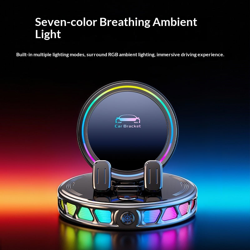 Support de recharge sans fil pour voiture légère Iridescente RGB