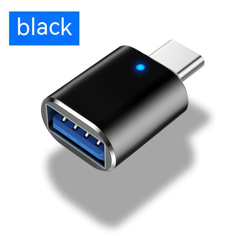 Type-c vers Usb30 USB avec indicateur léger téléphone mobile souris carte son carte de téléphone