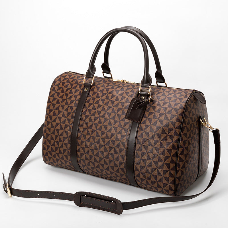 Grand-Capacité Affaires Voyage Sac Duffel Imprimé Sac Boston Handheld Crossbody Bag