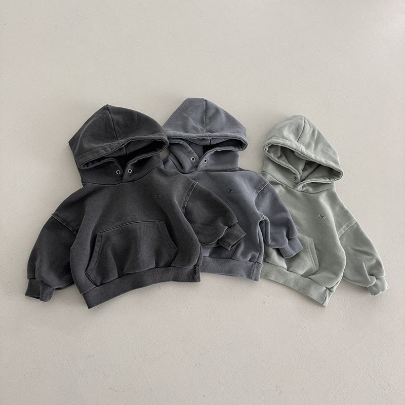 Garçons Hoodie pour enfants polyvalents à manches longues