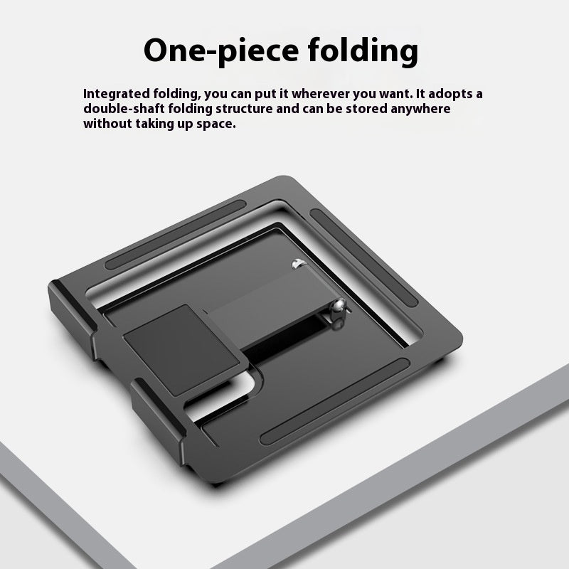 Support en métal rotatif pliable pour bureau plat