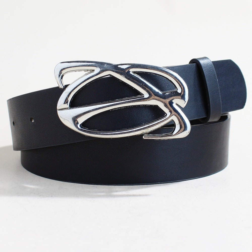 Tendance décontractée Boucle d'argent ceinture