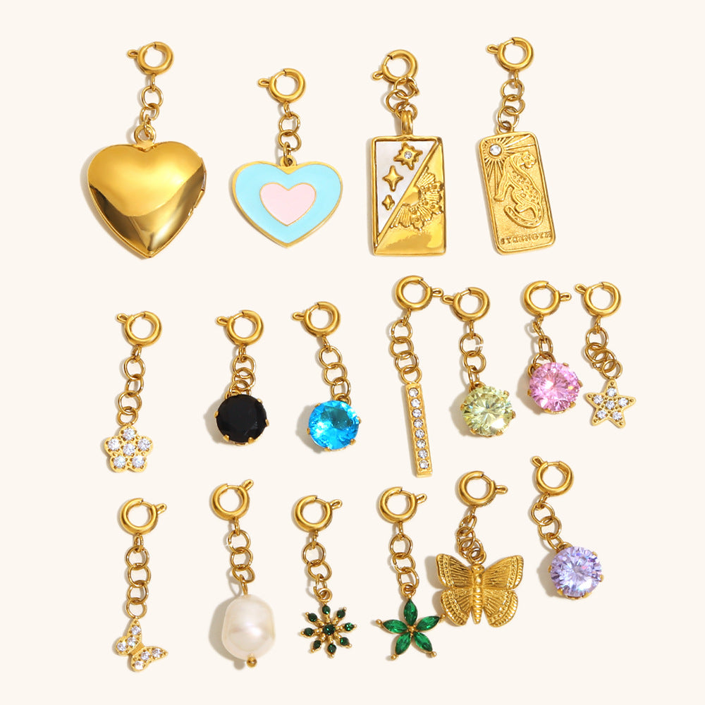 Pendentif européen et américain pendentif acier inoxydable plaqué