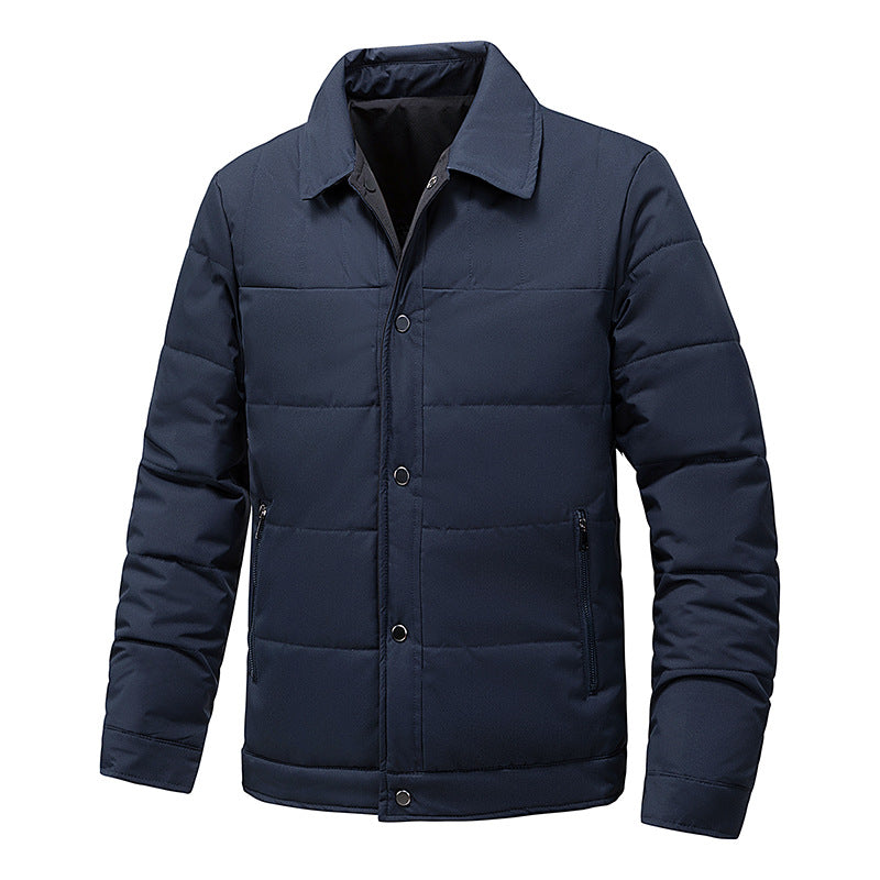 Veste en coton pour homme épais avec Lapel