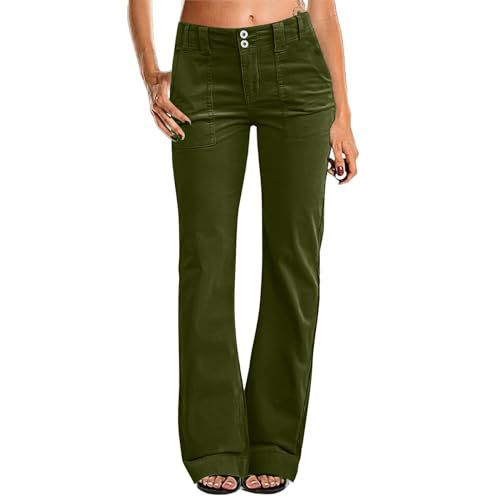 Pantalon de coton à lames élastiques en poche pour femmes à vente chaude