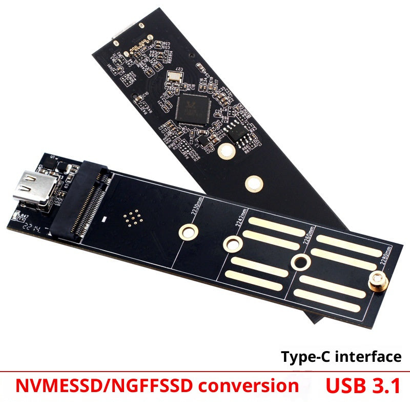 M2 NVMe vers USB 31 Type C Externe NGFFPCIe Dual Protocol Adaptateur de disque à l'état solide Pour Mot