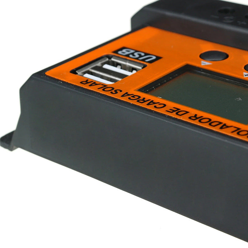 Panneau solaire LCD Charge Orange Contrôleur