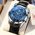 Chronology of multi-function Quartz watches with calendar for men