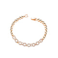 Bracelet Golden Light-Luxury Infinity-Symbol pour femmes