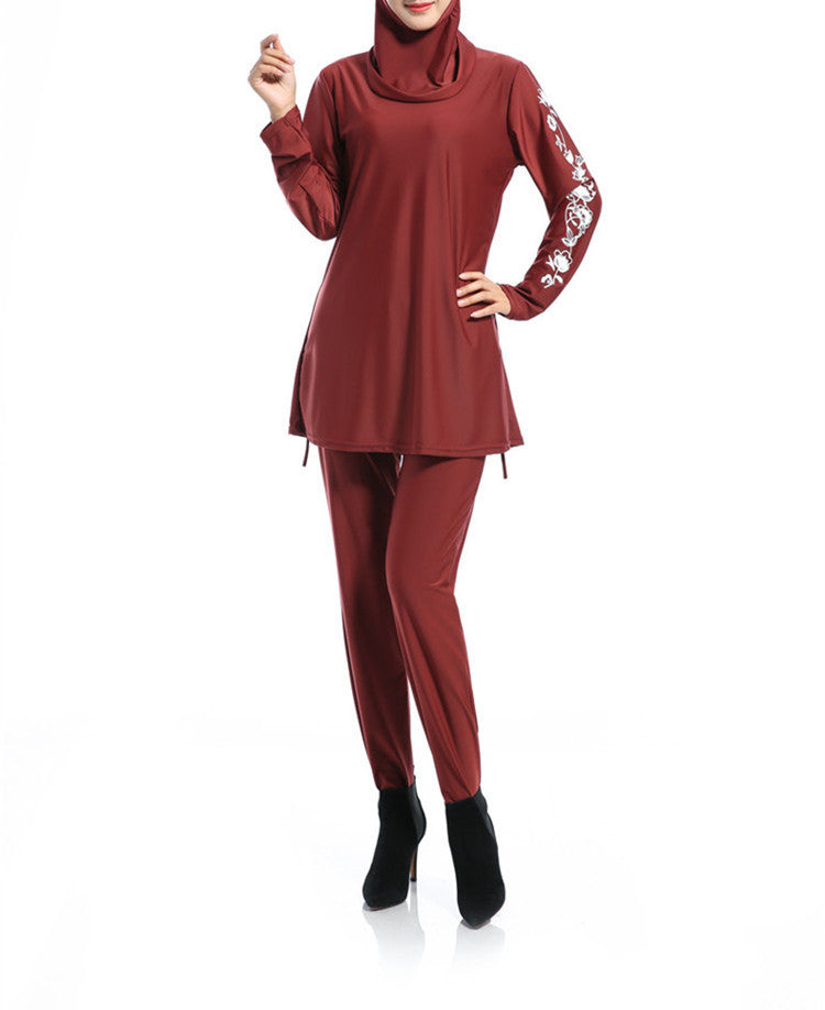 Maillot de bain en nylon couleur solide pour femme