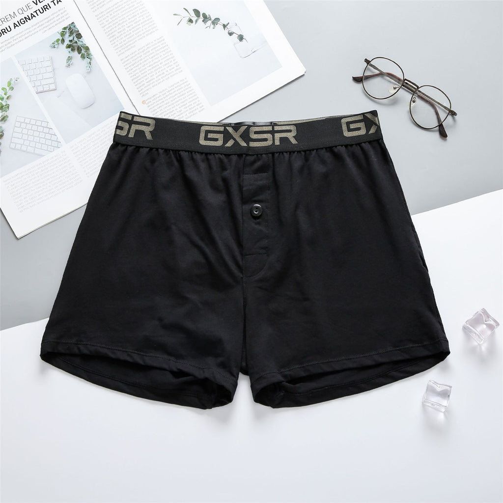 Pantalon à la maison pour hommes Pure coton taille basse Sous-vêtements respirants