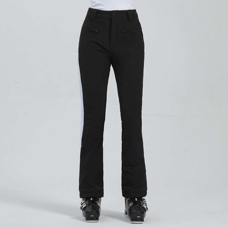 Pantalon de ski d'hiver simple et coupe-vent pour femmes
