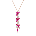 S925 Collier de chute en argent sterling Y