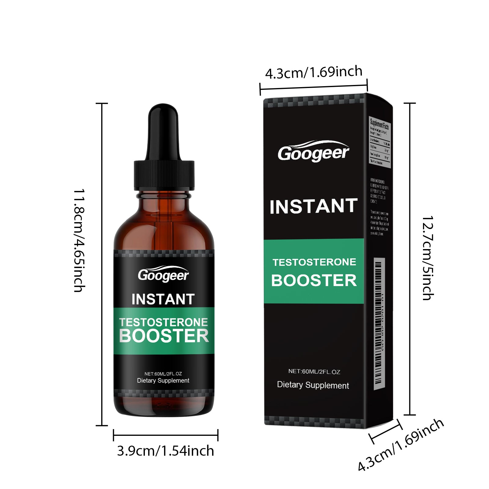 Les gouttes instantanées de booster de testostérone