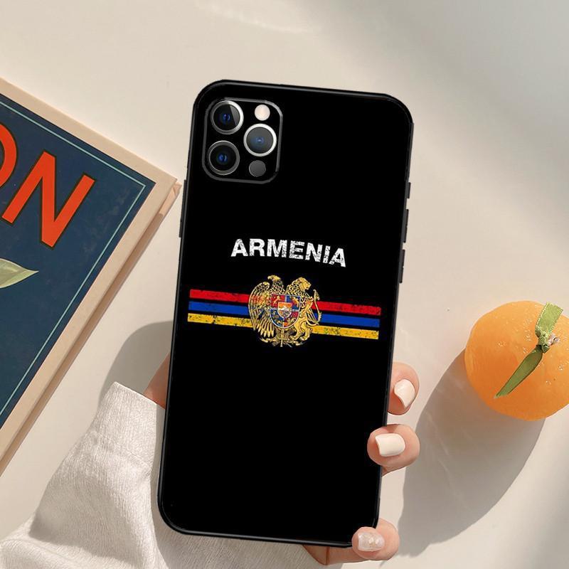 Cas personnalisé et minimaliste de téléphone drapeau arménien