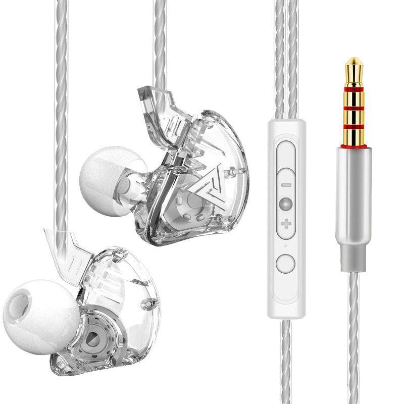 Casques de musique de téléphone à base lourde transparent