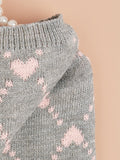 Petit chien sweater Hoodies Robe Hiver tricot mignon vêtements coeur Puppy vêtements