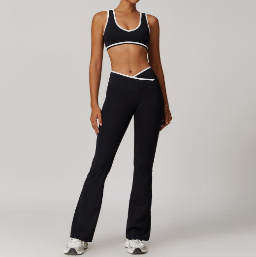 Ensemble de sports à haute portée pour femmes Cross
