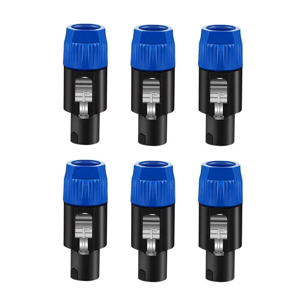5 Core 4 Pole Speakon connecteur 6 pièces avec Twist Lock Audio Jack Male Plug ? Loud Speake