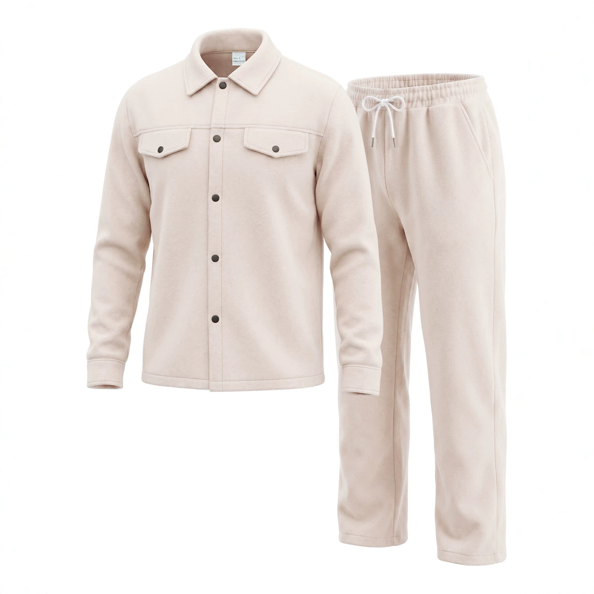 Cardigan pour hommes avec pantalons à manches longues et manches longues