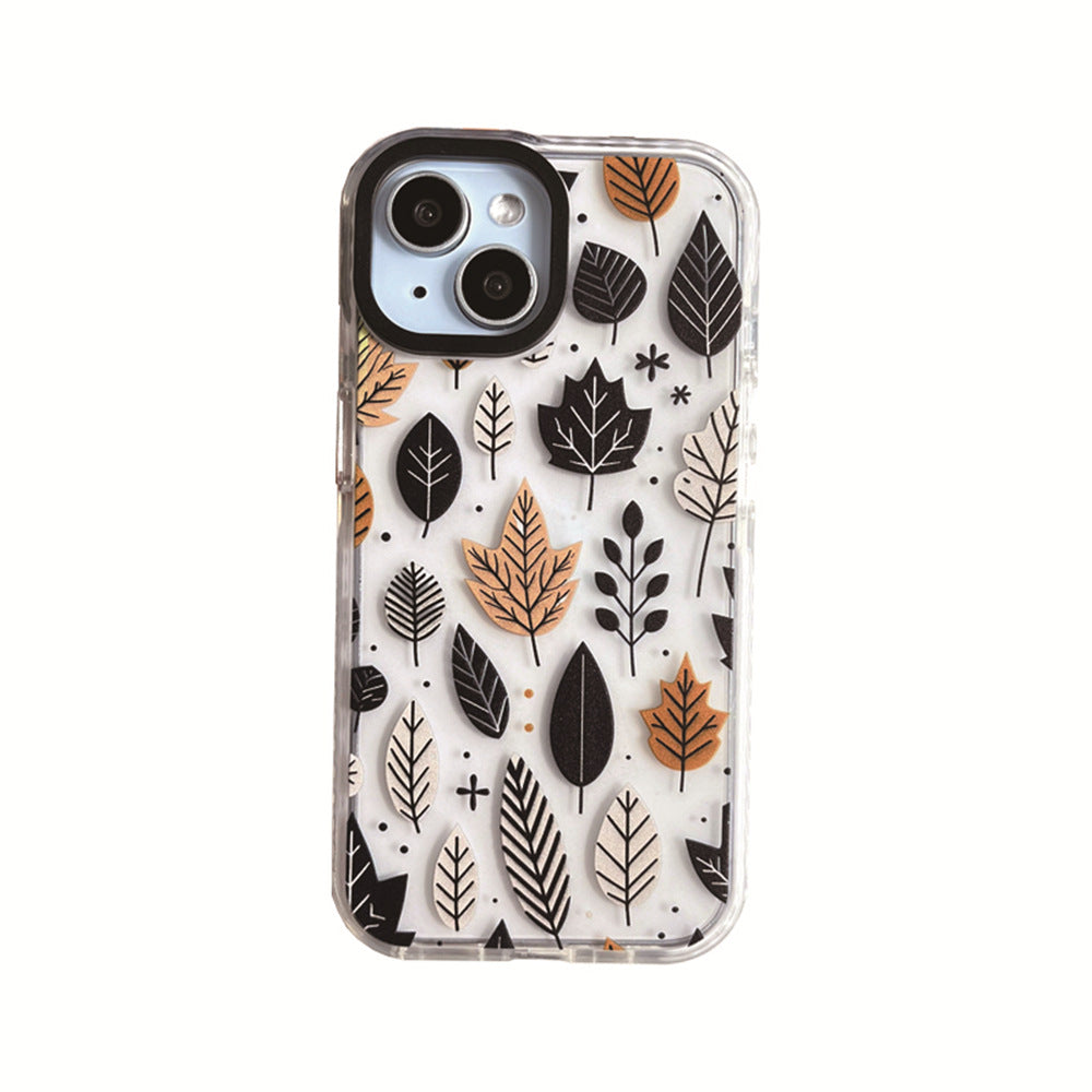 Cas de téléphone dur acrylique caduque d'automne