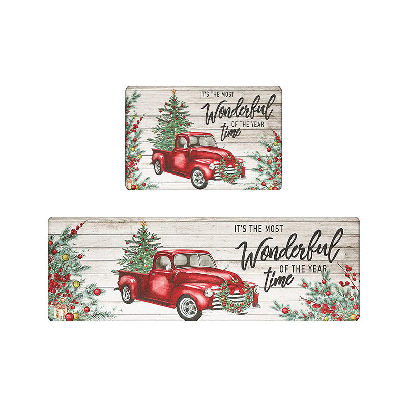 Tapis de porte décoratif de Noël festive