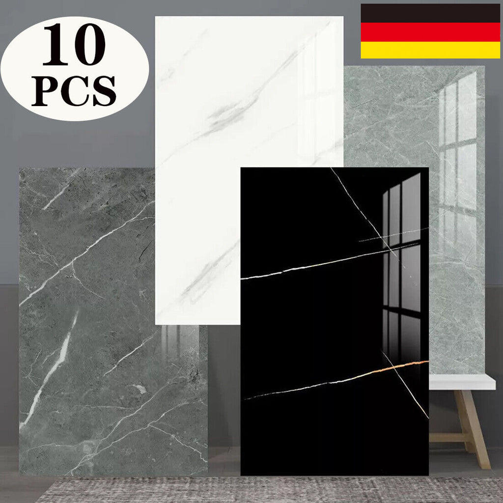 10 Stickers Carrelage en marbre autocollant pour cuisine