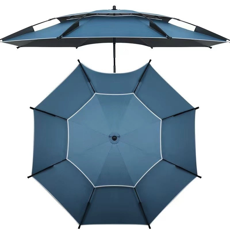 Parapluie de pêche à l'épreuve de la pluie et au soleil de vinyle épais