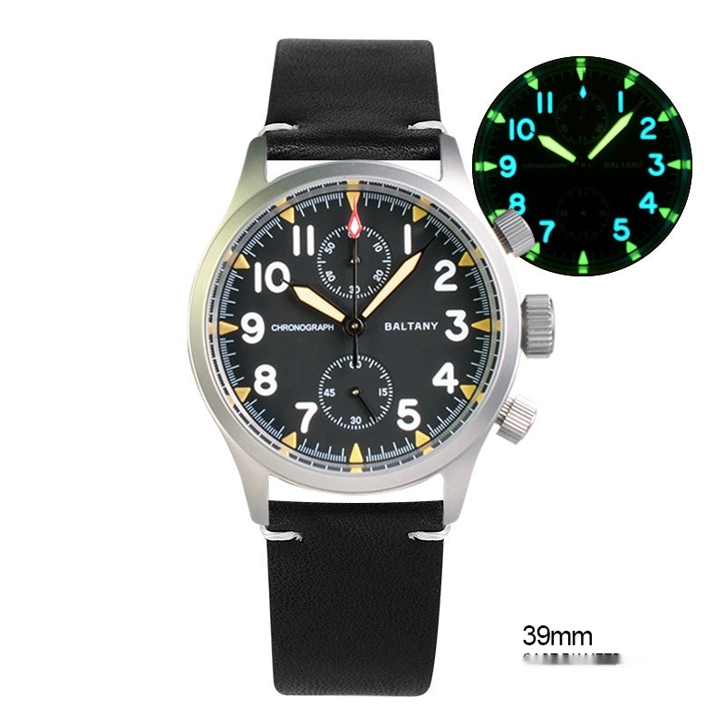 Prodigal Rétro Imperméable en acier inoxydable Lumineux Montre Quartz multifonction