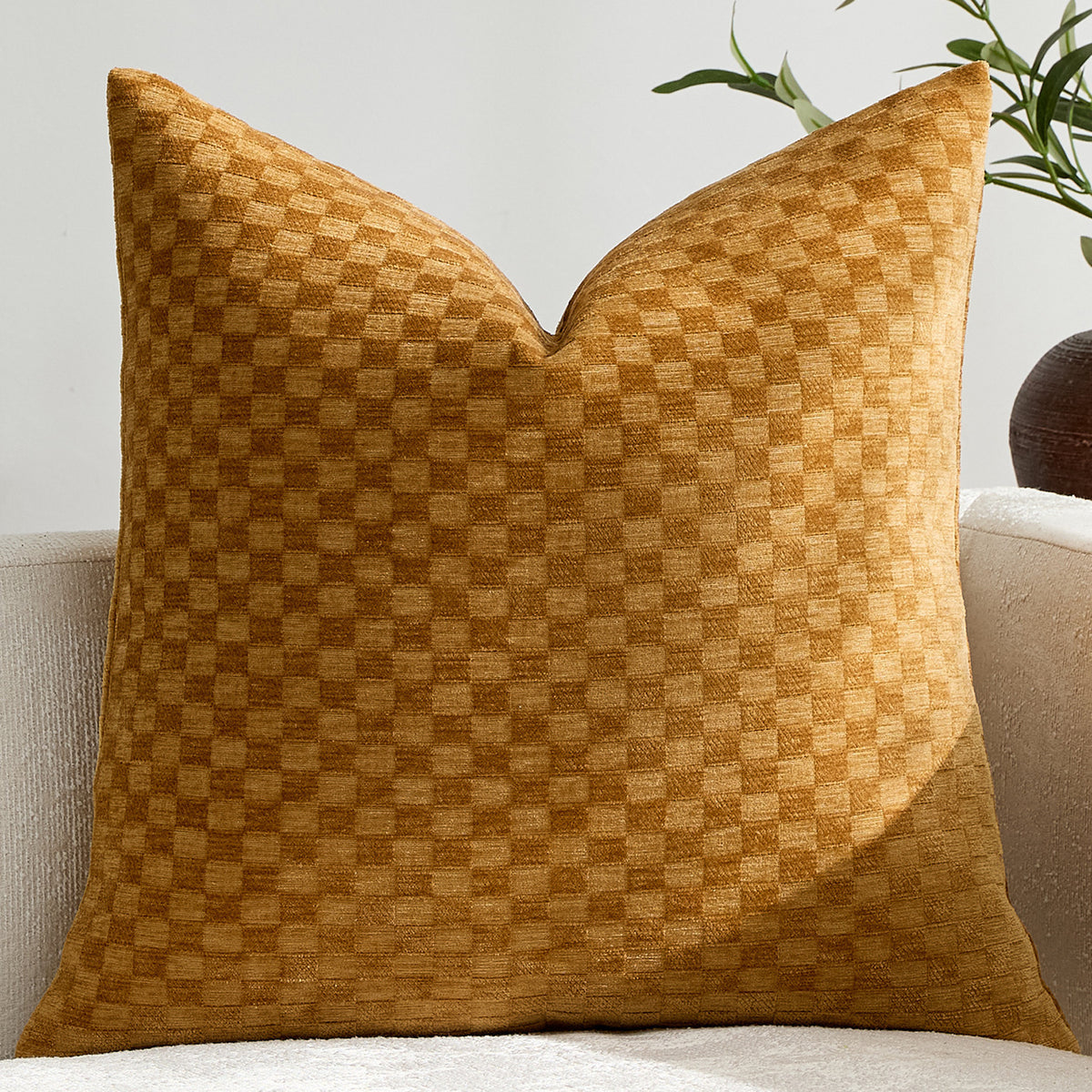Solid Color Three-Dimensional Cushion Cover for Small Throw Pillow