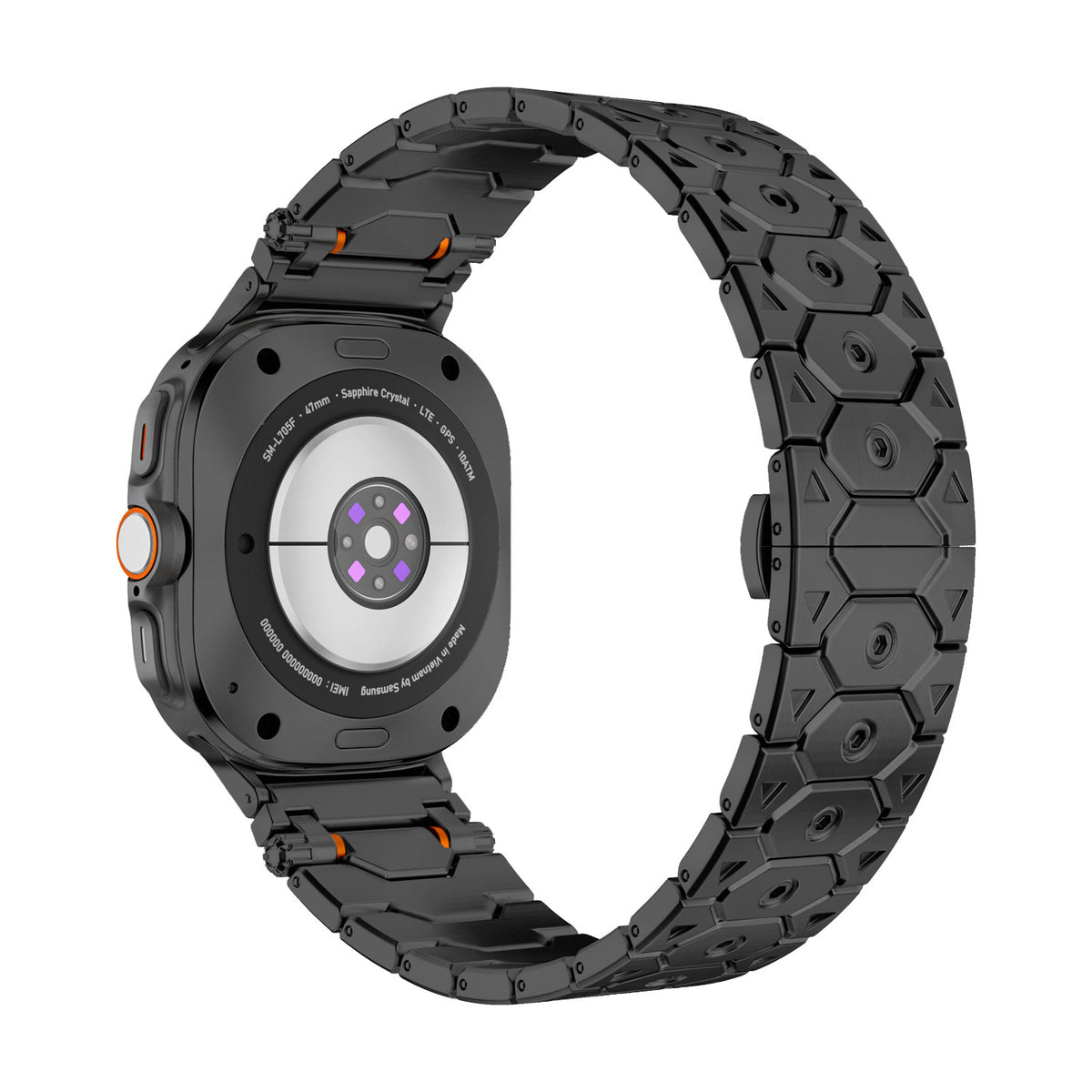 Fermoir papillon Bracelet métallique en acier inoxydable
