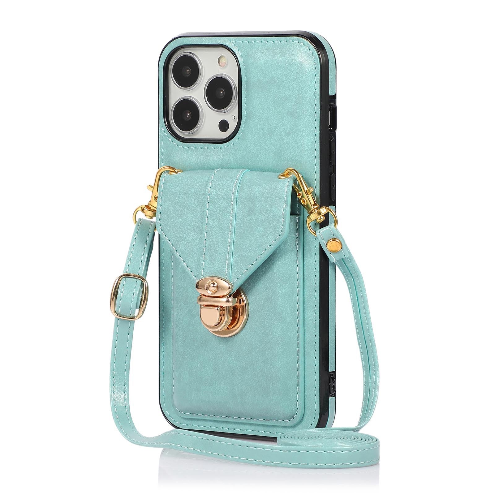 Porte-carte Étui de téléphone Étui en cuir à corps croisé