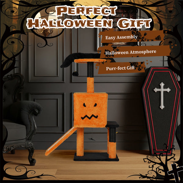 Arbre de chat d'Halloween de 39.4 pouces
