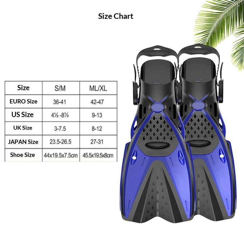 Flippers pour plongée sous-marine et équipement de plongée