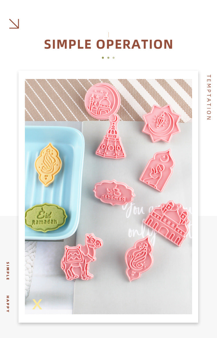 Cookie Mold 3d 3d Diy Plastic Suit Accueil Cake Cookie Type de presse Outil de cuisson Cutter