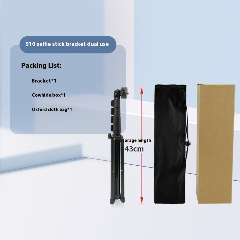 Support intégré en alliage d'aluminium Retractable Shooting 16m Selfie Stick