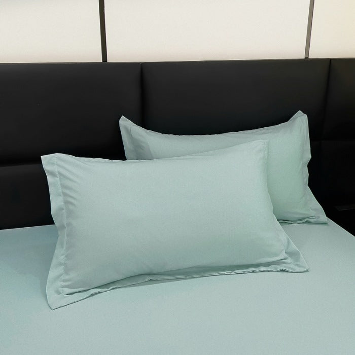 Coussin lavable en coton Aloe de couleur solide Et respirant
