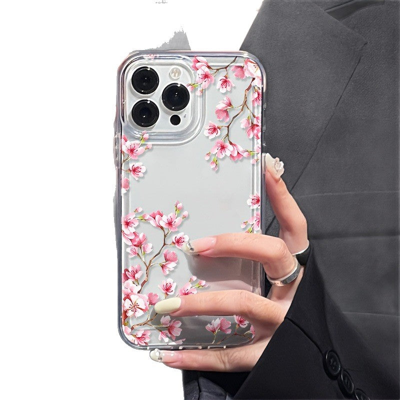 Couverture complète du boîtier de téléphone spatial Peach Blossom