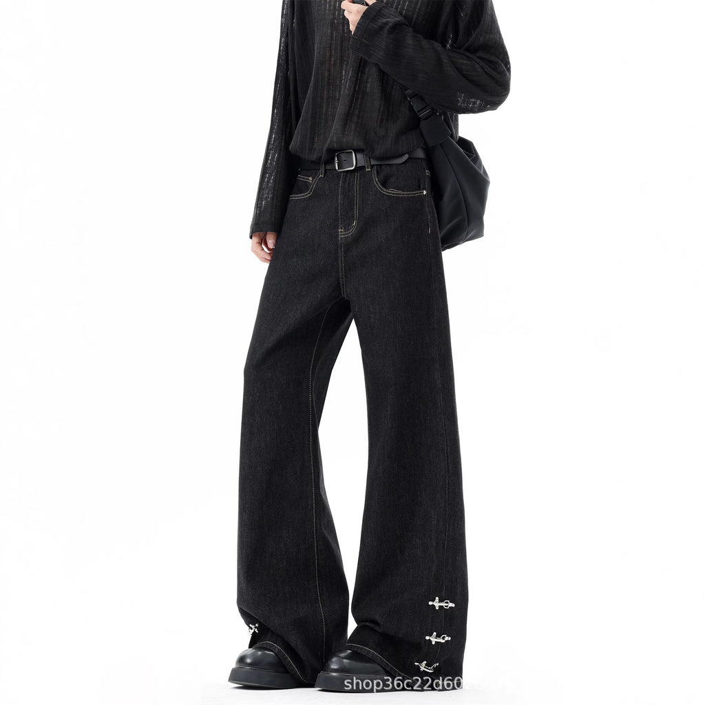 Pantalons de denim cru vintage de style américain haut de gamme