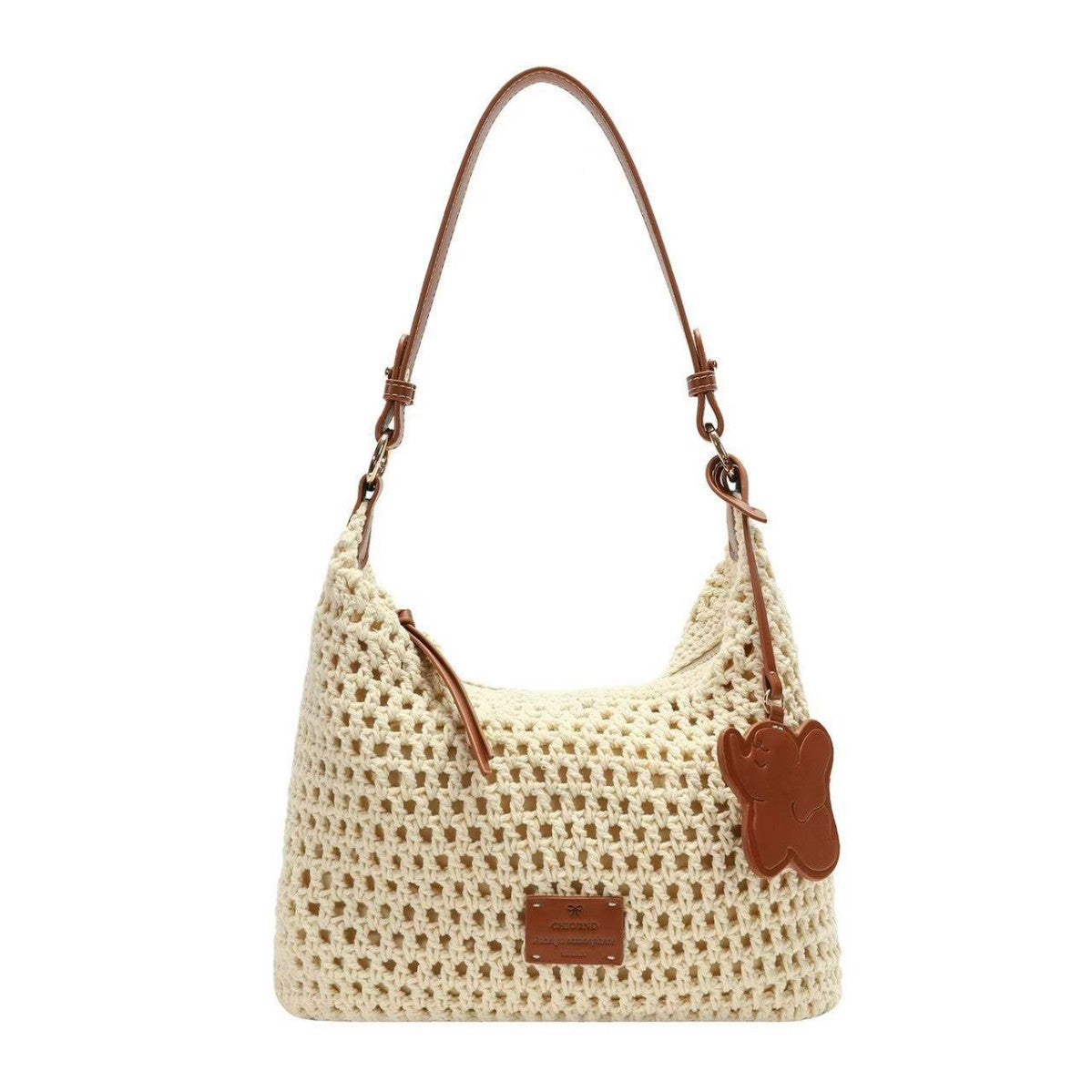 Casual woven shoulder body bag
